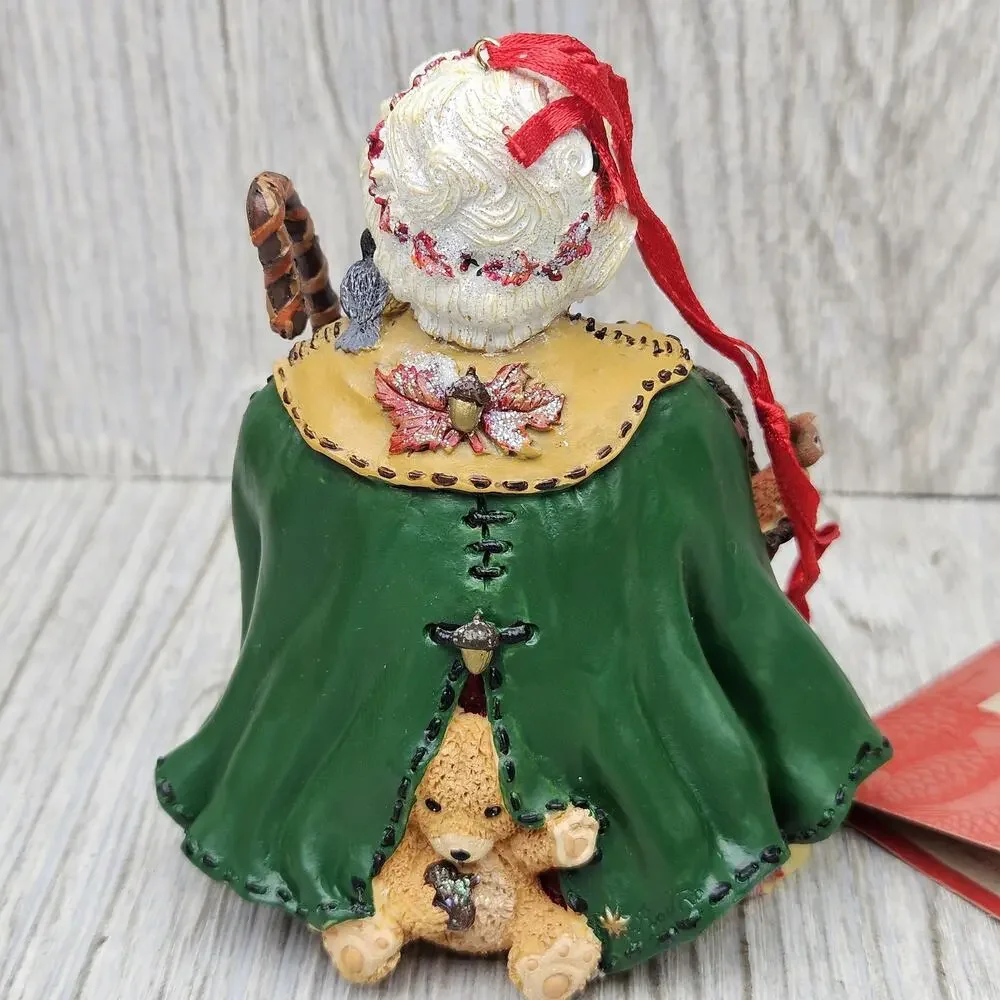 Christopher Radko‎ Woodland Winds Nana Leaf Ornament Figurine Box Tag Christmas